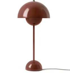 &amp;Tradition Flowerpot bordlampe VP3,  red brown- Bordlampe