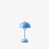 &amp;Tradition Flowerpot oppladbar bordlampe VP9, Swim Blue- Bordlampe