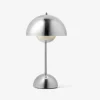 &amp;Tradition Flowerpot oppladbar bordlampe VP9 , krom- Bordlampe