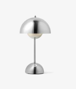 &amp;Tradition Flowerpot oppladbar bordlampe VP9 , krom- Bordlampe