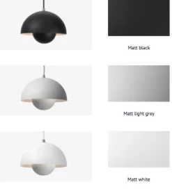 &amp;Tradition Flowerpot VP1 – matt grå- Taklamper Og Plafond