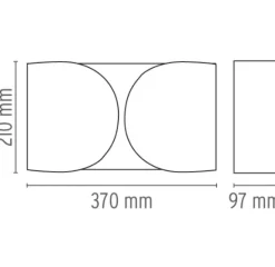 Flos Foglio – krom- Vegglampe