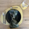 LindDNA Gift set – 4 stk table mat + 4 stk glass mat gold- Til Det Dekkede Bordet