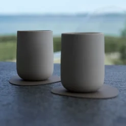 LindDNA Glass mat curve Brown- Til Det Dekkede Bordet