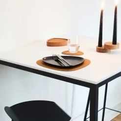 LindDNA Glass mat curve Curry- Til Det Dekkede Bordet
