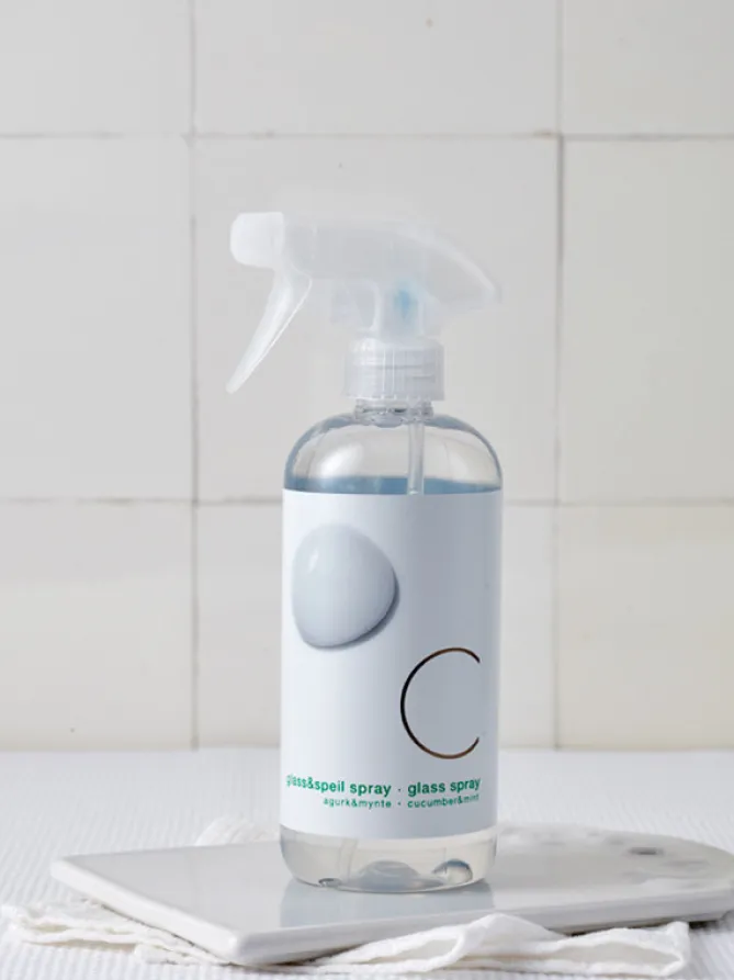 C Soaps Glass og speilspray – Agurk & Mynte- Rent Hjem