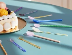 Hay Glass-skjeer – 2 stk Lys blå og Grønn- Til Det Dekkede Bordet|Accessories