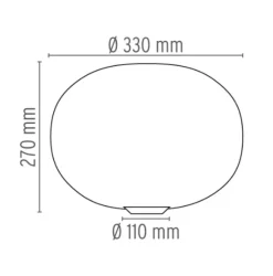 Flos Glo-Ball Basic 1- Gulvlampe|Bordlampe