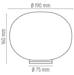 Flos Glo-Ball Basic Zero Dim- Vegglampe|Gulvlampe