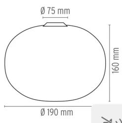 Flos Glo-Ball C/W Zero- Vegglampe|Taklamper Og Plafond