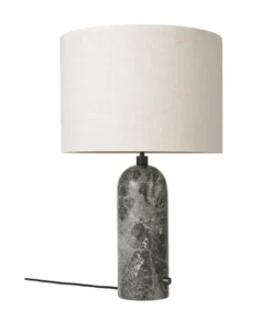 GUBI Gravity bordlampe, stor- grå marmor med skjerm – utstilling- Bordlampe