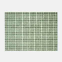 Heymat Grid Matcha Lemon 60x85cm- Gulvtepper
