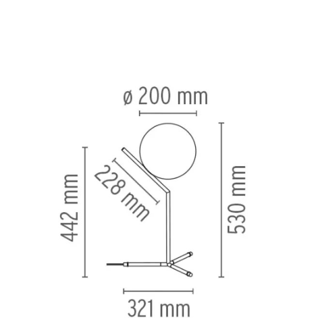 Flos IC T1 High- Bordlampe