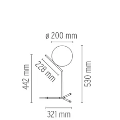 Flos IC T1 High- Bordlampe