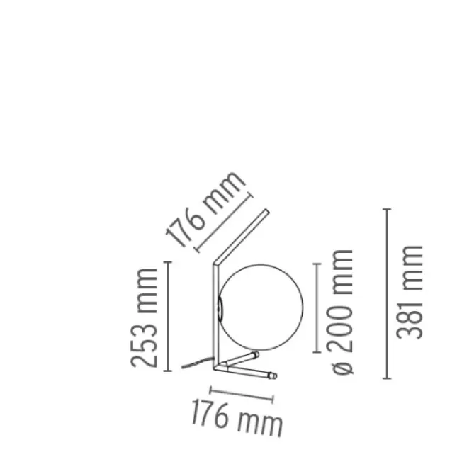 Flos IC T1 Low- Bordlampe
