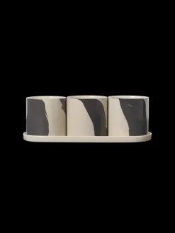 Ferm Living Inlay Herb Pots- Til Kjøkkenbenken|Fat / Brett / Skåler