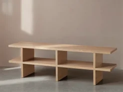 Ferm Living Kona Benk -Natur eik- Hyller Og Garderobe|Bord