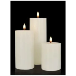 Uyuni Lighting LED Kubbelys – Hvit Ø7,8x10cm- Lysestaker / Lyslykter / Lys
