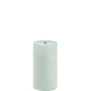 Uyuni Lighting LED kubbelys -Dusty Green 7,8x15cm- Lysestaker / Lyslykter / Lys