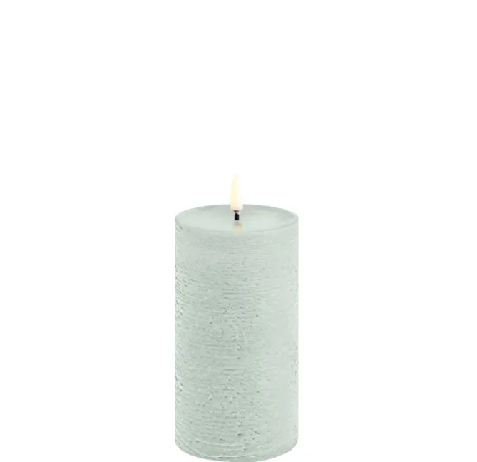 Uyuni Lighting LED kubbelys -Dusty Green 7,8x15cm- Lysestaker / Lyslykter / Lys
