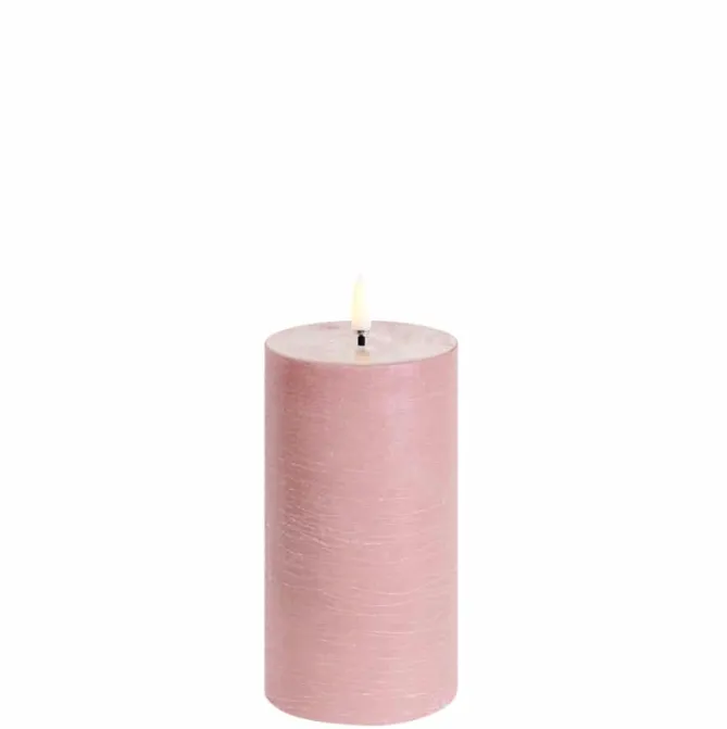 Uyuni Lighting LED kubbelys -Dusty Rose 7,8x15cm- Lysestaker / Lyslykter / Lys