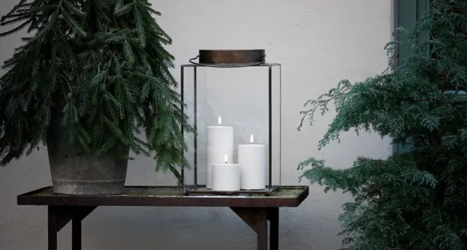 Uyuni Lighting LED kubbelys -UTENDØRS 10,1×17,8cm- Lysestaker / Lyslykter / Lys