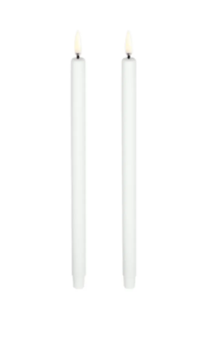 Uyuni Lighting LED minilys 2 pk – 1,3 x H25cm Hvit- Lysestaker / Lyslykter / Lys