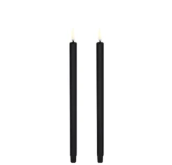 Uyuni Lighting LED minilys 2pk, 1,3x25cm Sort- Lysestaker / Lyslykter / Lys