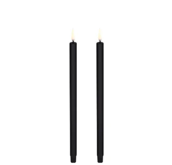 Uyuni Lighting LED minilys 2pk, 1,3x25cm Sort- Lysestaker / Lyslykter / Lys