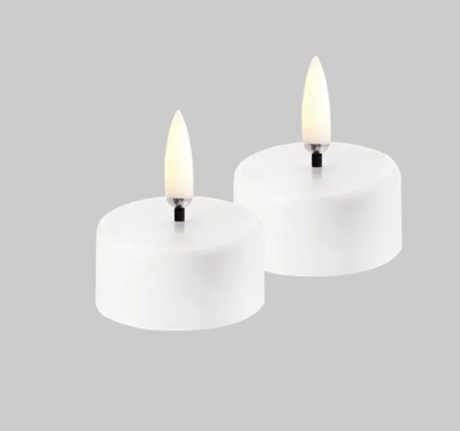 Uyuni Lighting LED-telys oppladbare 2pk- Lysestaker / Lyslykter / Lys