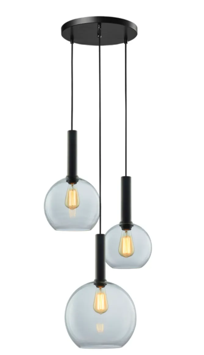 Nordesign Less Pendel 3 -Sort- Taklamper Og Plafond