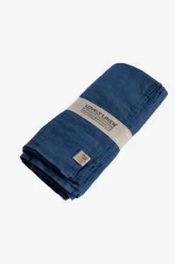 Lovely Linen Linduk -145×300 -Denim Blue- Til Det Dekkede Bordet