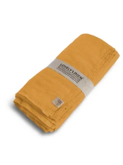Lovely Linen Linduk -145 x 250 cm – Honey- Til Det Dekkede Bordet