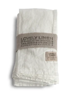 Lovely Linen Linservietter, Lovely 4pk.- Til Det Dekkede Bordet