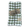Lovely Linen Linservietter, Misty 4pk Square Green- Til Det Dekkede Bordet