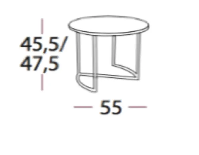 YGG & LYNG Ljå Coffe Table – Wenge Ø55- Bord