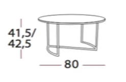 YGG &amp; LYNG Ljå Coffee Table – Wenge Ø80- Bord
