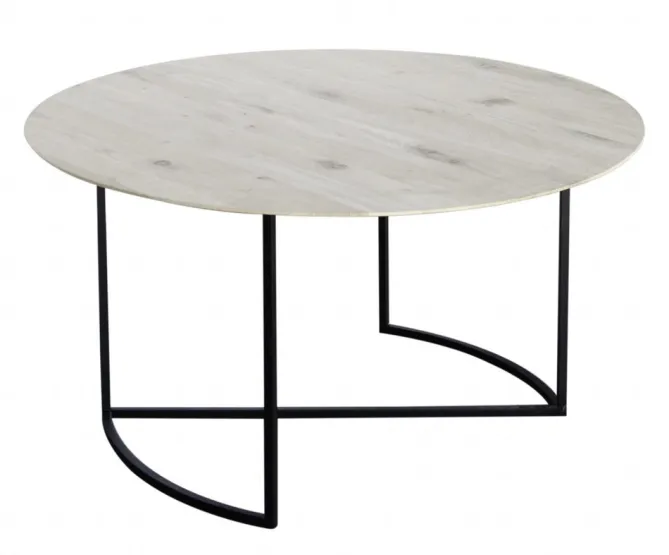 YGG & LYNG Ljå Coffee Table – White Oiled Ø80- Bord