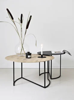 YGG &amp; LYNG Ljå Coffee Table – White Oiled Ø80- Bord