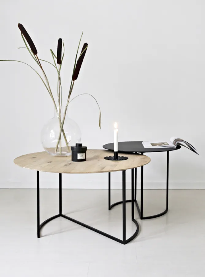YGG & LYNG Ljå Coffee Table – White Oiled Ø80- Bord