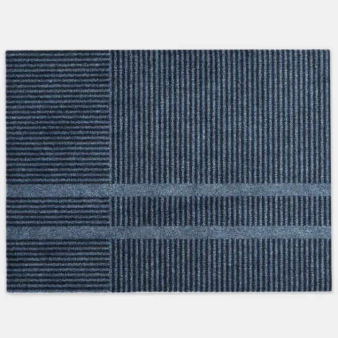 Heymat Løype Stormy Blue 85×115 cm- Gulvtepper