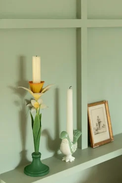 Bungalow Lysestake – Daffodil Straw, 26cm- Lysestaker / Lyslykter / Lys