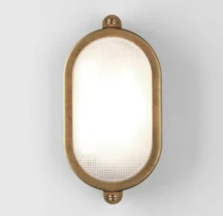 Astro Malibu oval solid brass- Vegglampe|Utelamper