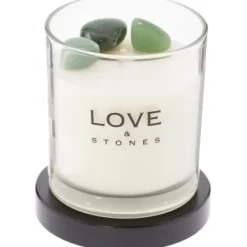 Love &amp; Stones Manifest Aventurine Duftlys- Duftlys/Duftolje|Lysestaker / Lyslykter / Lys