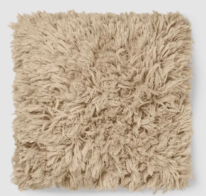 Ferm Living Meadow High Pile Cushion – Light Sand- Puter|Accessories