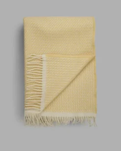 Ru00f8ros Tweed Mello – Lemon Yellow – Pledd- Pledd