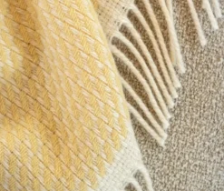 Ru00f8ros Tweed Mello – Lemon Yellow – Pledd- Pledd