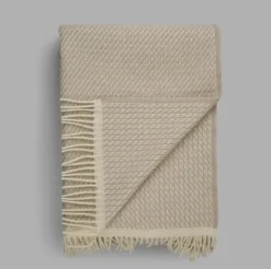 Ru00f8ros Tweed Mello -Warm Grey Pledd- Pledd
