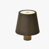 Nordesign Mida -Oppladbar lampe, sort/brun- Bordlampe