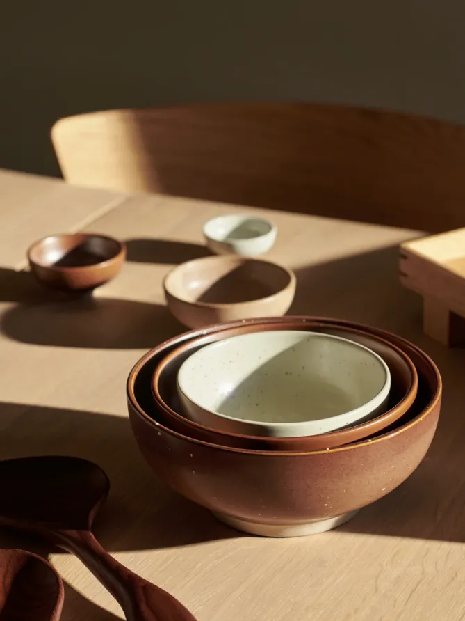 Ferm Living Midi Skåler -Sett med 3- Til Det Dekkede Bordet|Til Kjøkkenbenken